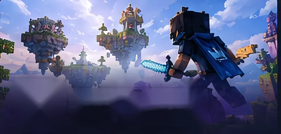 SkyWars: everyone on their own island, all heading for the middle