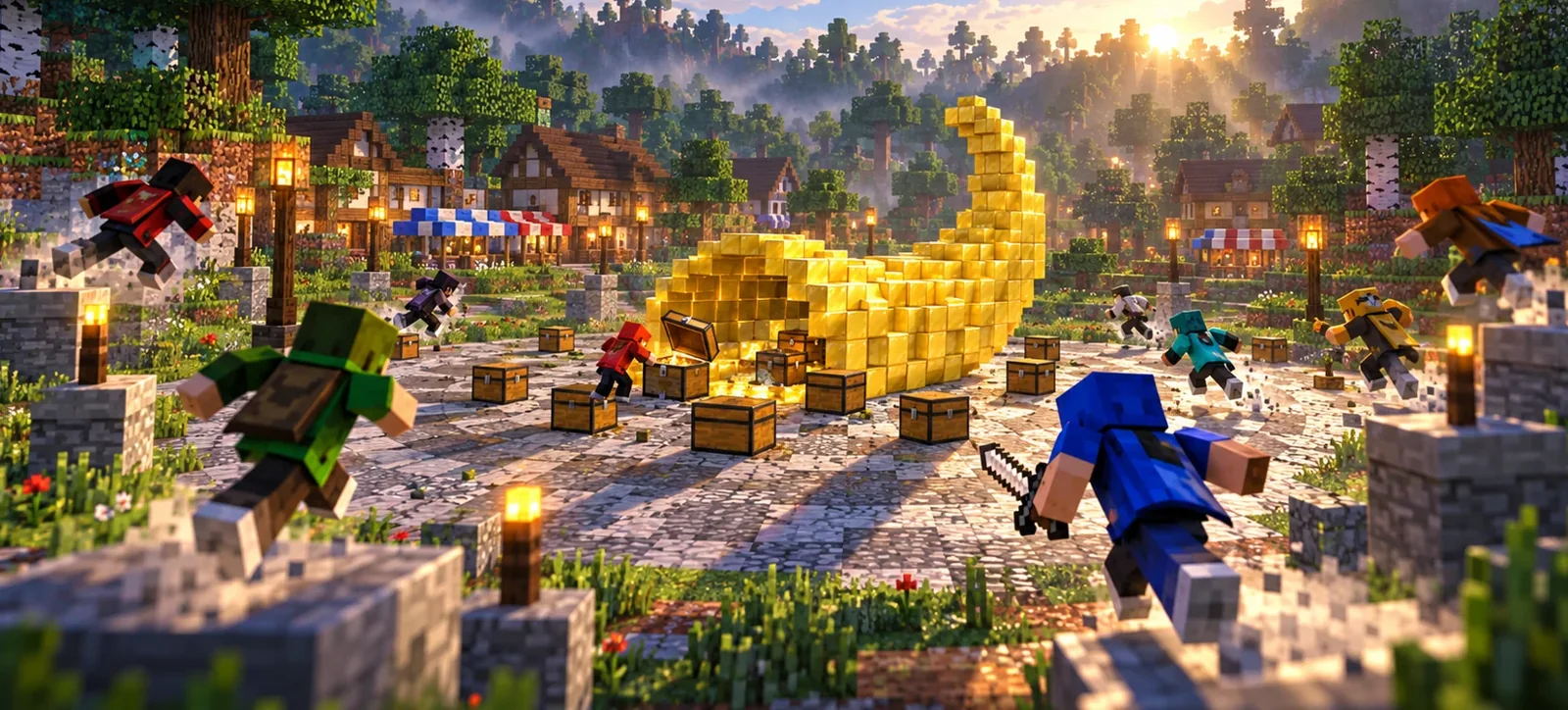 Survival Games: round start at the cornucopia